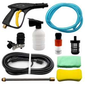 Kit <span class=keywords><strong>Idropulitrice</strong></span> Regolabile ad Alta Pressione 220V per Auto con Pistola di Lavaggio e Tubo dell'Acqua - Product Image 6