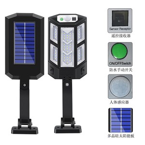 Solar Street <b>Light</b> 30W <b>Remote</b> <b>Control</b> Human Body Induction Outdoor Waterproof <b>Wall</b> <b>Light</b> - Product Image 2