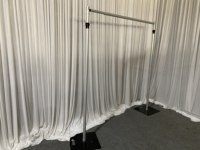 Topfinger 2026 Meilleure Vente 7'x12' Kit de Rideaux et Supports pour Drapage de Stands de Réceptions et Salons Professionnels, pour Fixation Murale, pour Mariages et Fêtes