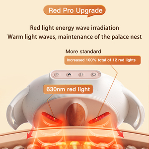 Sabuk pemijat perut elektrik, sabuk pijat pengurang nyeri dan relaksasi terapi bekam panas dengan Mode dapat disesuaikan - Product Image 4
