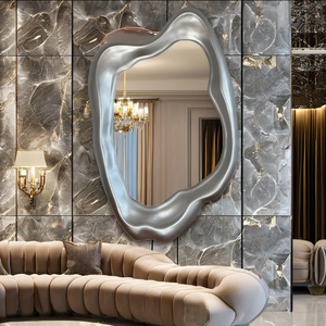 Customized Modern Luxury Vintage Style Decor <strong>Mirror</strong> European Art <strong>Deco</strong> Design with Irregular Shape Frame for Hotels Weddings - Product Image 4