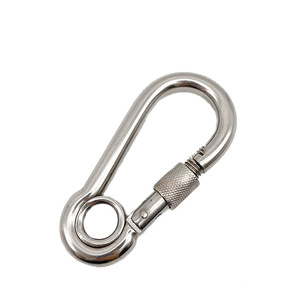 Mosquetón de Acero Inoxidable con Cierre de Seguridad para Escalada y Uso en Exteriores - Product Image 4