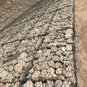 Panier gabion hexagonal 2x1x1 à double <span class=keywords><strong>torsion</strong></span>, tressé, revêtu de PVC, 2,7/3,7 mm, pour murs gabion et cages à pierres, pour le contrôle de l'érosion - Product Image 2