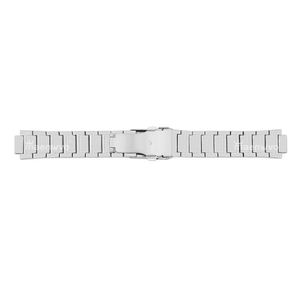 Bracelet de montre vintage Maenwvo en acier inoxydable blanc avec fermoir déployant, respirant, 22 mm pour montre - Product Image 2