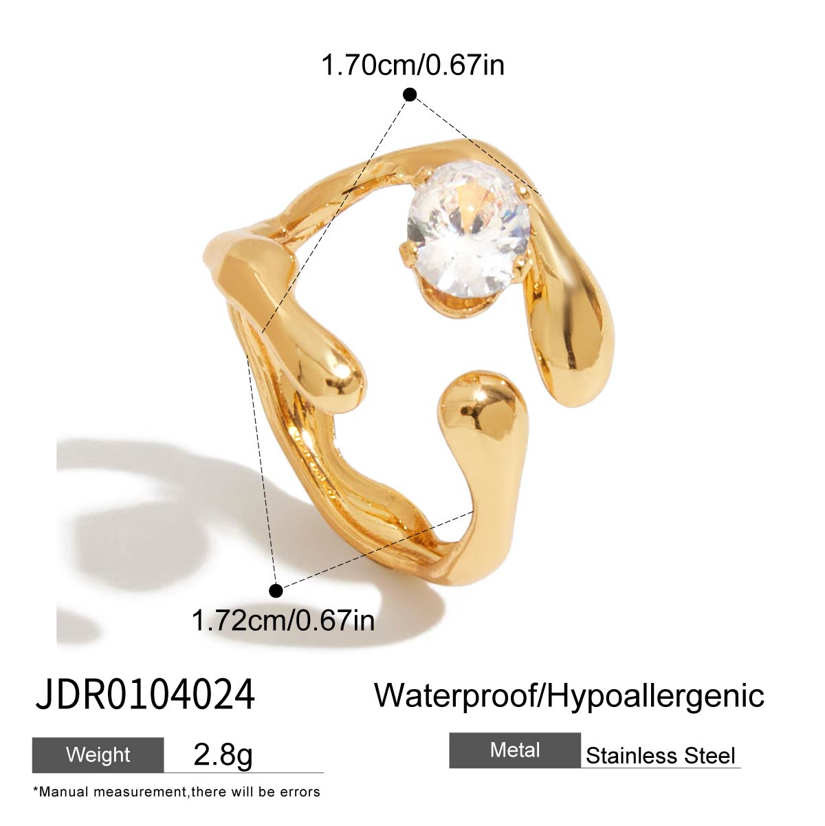 18k Gold JDR0104024