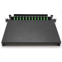 12 ports 24 cœurs Duplex LC UPC SM MTP MPO Module Single Multi Mode Panneau de brassage à fibre optique pour FTTH POE 4G Compatible WiFi