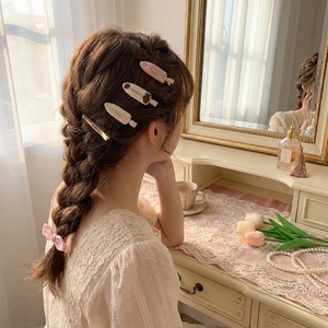 QianJin Pinces à <span class=keywords><strong>Cheveux</strong></span> Personnalisées <span class=keywords><strong>avec</strong></span> Logo, Accessoires en Acétate, Pinces Plates pour <span class=keywords><strong>Cheveux</strong></span>, Pinces Personnalisées pour Femmes - Product Image 4