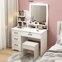 Table de toilette pour chambre à coucher, table de maquillage pour célébrités d'Internet, économique, simple, petit appartement, moderne, style européen, luxe léger