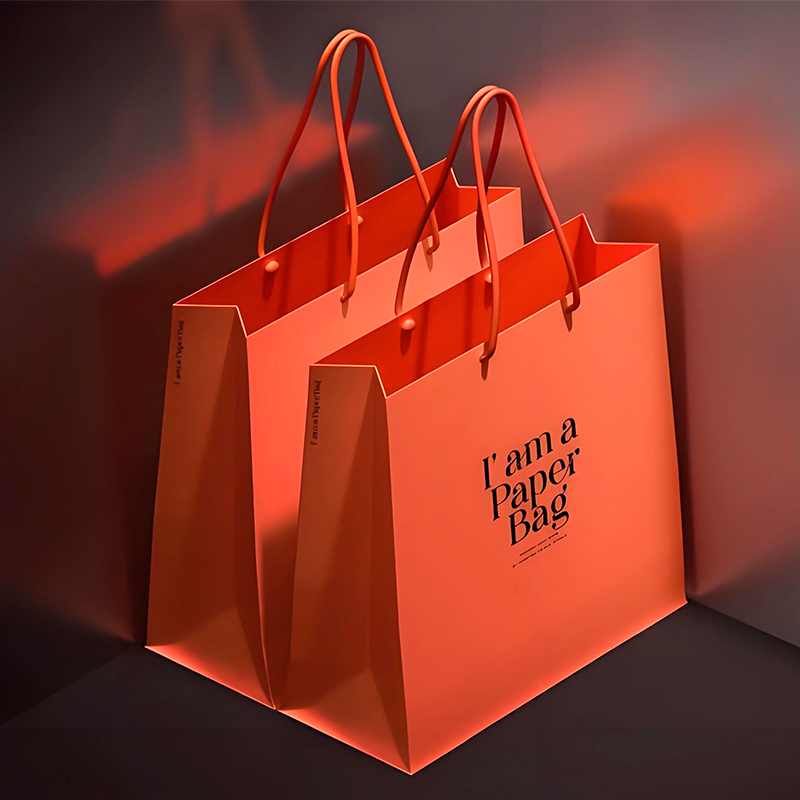 Wholesale Custom Printed Luxury Handmade Clothes Packaging Gift Retail Cardboard Paper Bag Shopping Bags With Logos