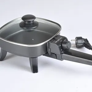 multipurpose electric frying pan ceramic coating which can be used outside with different color