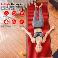 Coussin de luminothérapie infrarouge portable pour soulagement de la douleur, lumière rouge intégrale, flexible et ajustable avec minuterie 660nm 850nm