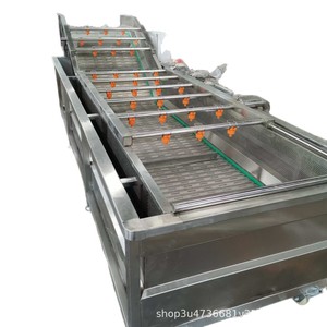 Machine à laver les légumes et les fruits en acier inoxydable 304 sur mesure avec système à bulles pour usage commercial - Product Image 2