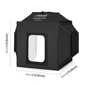 Profesyonel Katlanabilir Işık Kutusu PULUZ 40cm <span class=keywords><strong>X</strong></span> 40cm <span class=keywords><strong>X</strong></span> 40cm 16"x16 Fotoğraf Stüdyo Kutusu Takı Fotoğrafçılığı Aksesuarları için - Product Image 2
