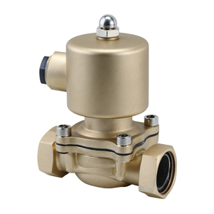 Válvula Solenoide de Combustible Diésel de Latón Normalmente Cerrada de 2 Vías y 24 Voltios COVNA DN15 de 1/2 Pulgada - Product Image 1