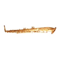 Saxofón Alto Profesional de Latón en Mi bemol con Lacado Dorado, Estuche Rígido, Boquilla, Correas, Cañas, Kit de Limpieza y Accesorios Completos