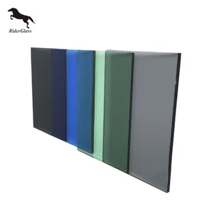 3mm Thick Colored Ocean Ford Dark Lake Blue Float Tinted Glass