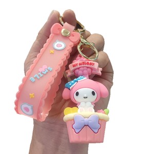 Lindo Llavero de PVC de Dibujos Animados Sanli'ou, Creativo Amuleto para Bolsa con Muñecas <span class=keywords><strong>Kuromi</strong></span> y <span class=keywords><strong>Melody</strong></span>, Pequeño Regalo - Product Image 5