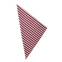 Mouchoirs de poche à carreaux rouges et blancs en coton pour hommes, style mode, le meilleur cadeau, vente en gros Chine