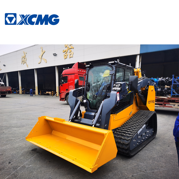 XCMG ufficiale usato XC7-TV12 EPA T4F track skid steer loader con skid steer benna