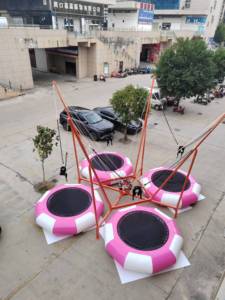 Bungee inflable para cuatro personas 8M * 8M * 6m Bungee inflable con 4 jugadores para niños y adultos - Product Image 6