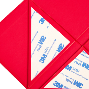 Tùy Chỉnh Màu Đỏ Sang Trọng <span class=keywords><strong>Satin</strong></span> Lót Cứng Nhắc Các Tông Hộp Giấy Có Thể Gập Lại Đóng Gói Quà Tặng Từ Tính Đóng Cửa Cho Thương Hiệu Logo Hiển Thị - Product Image 3