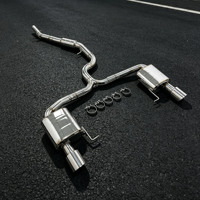Échappement au design miroir poli avec son riche et profond pour Volkswagen R36 3.6L Passat CC Magotan avec silencieux et sans valve