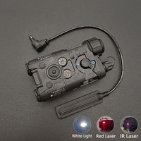 Luz Láser Roja Táctica SOTAC de Nailon NGAL L3, Iluminación LED IR, Compatible con 20 mm, con Interruptor de Presión Remoto
