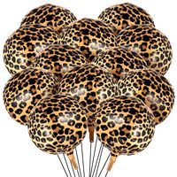 Ballon sphérique 4D de 22 pouces en aluminium auto-scellant, motifs Noël, Disco, Léopard, Football, pour décorations de fête d'anniversaire