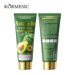 KORMESIC 24K Gold Exfoliante suave Limpiador facial 100g Etiqueta privada Hidratante Lavado facial Aguacate VC Elimina muertos - Product Image 6
