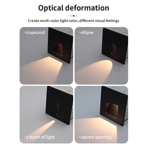 Lumière d'escalier moderne à détecteur de mouvement 3W, étanche <span class=keywords><strong>IP65</strong></span>, projecteur LED encastré, large plage de tension AC85-265V, lampe d'escalier étanche - Product Image 4
