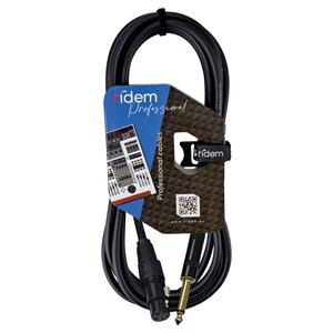 Câble de microphone RDM C76 6m XLR mâle vers Jack 6,3 mm mono pour enregistrement en studio et performance live - Product Image 2
