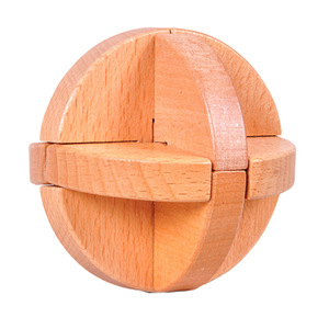 Rompecabezas de madera de haya, rompecabezas Burr, rompecabezas 3D hechos a <span class=keywords><strong>mano</strong></span>, juegos de ingenio, juguetes educativos intelectuales para niños y adultos - Product Image 3