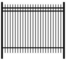 Cercado para Piscina de Aluminio, Sistema de Cerca de Hierro Forjado para Exteriores, Varilla Superior Extendida, Varilla Inferior Extendida, Panel de Hierro para Cerca Superior - Product Image 6