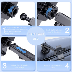 Supporto per Telefono Auto Ultra Sottile in ABS, Rotazione a 360°, Ventosa Forte, Antigraffio, Stabile, Supporto Universale per Navigazione - Product Image 3