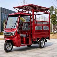 Tuk-tuk d'exportation à essence, double étage, carrosserie ouverte et moteur vertical refroidi par eau pour le transport de passagers