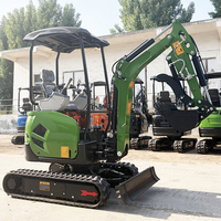 Pengiriman Gratis Mesin EPA Excavator Mini 1,8 Ton, Excavator Hidrolik Crawler Kecil, Mesin Penggali Tanah, Micro Bagger