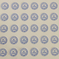 Étiquettes autocollantes en PVC anti-effraction avec date, personnalisables, conformes aux normes de contrôle qualité (QC)