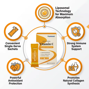 Ausreson OEM <span class=keywords><strong>Vitamine</strong></span> <span class=keywords><strong>C</strong></span> Liquide Quotidien Soin de la Peau Éclaircissant Complément Halal <span class=keywords><strong>Vitamine</strong></span> <span class=keywords><strong>C</strong></span> <span class=keywords><strong>Liposomale</strong></span> Liquide Oral - Product Image 2