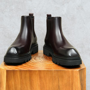 Nouvelles Bottes Classiques de Designer pour Hommes en Cuir Véritable Automne Hiver 2025 – Confortables, Imperméables, Antidérapantes, à Enfiler, pour le Travail - Product Image 4