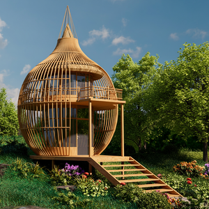 Casa de Vacaciones Prefabricada de Diseño Libre, Casa Móvil de Acero, Casa Contenedor de Lujo <span class=keywords><strong>con</strong></span> Estructura Triangular en Forma de A - Product Image 1