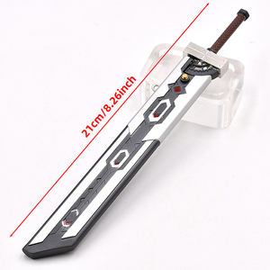 Populaire jeu personnage nuage <span class=keywords><strong>Strife</strong></span> épée fusion modèle porte-clés Pop-out fourreau métal jouet épée porte-clés Premium pendentif - Product Image 5