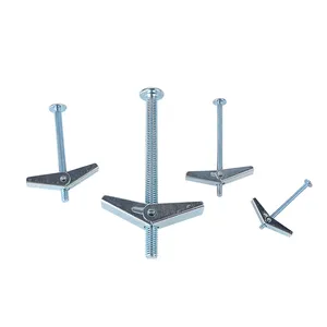 Durable Spring Toggle Bolt Anchor Drywall Anchor Great For Hanging Heavy Objects On Hollow Wall Round Head Machine Screw