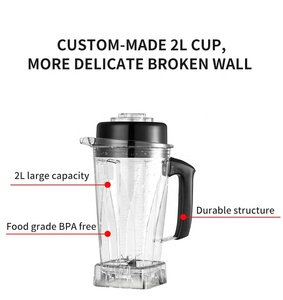 Mixeur Industriel de Comptoir 2000W avec Moteur 100% Cuivre pour Aliments et Aliments pour Bébés - Vente Chaude d'Appareils Électroménagers - Product Image 4