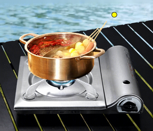 <span class=keywords><strong>Estufa</strong></span> de Gas Portátil de Acero Inoxidable para Acampar al Aire Libre, <span class=keywords><strong>Llama</strong></span> <span class=keywords><strong>Azul</strong></span> Ultrafina para 3-5 Personas - Product Image 2