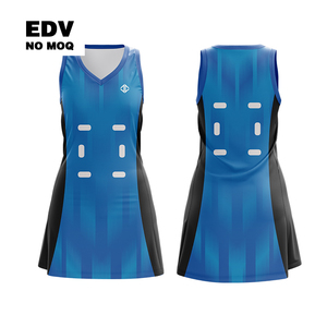 Vestido de netball con tela elástica que absorbe la humedad con logotipo, ideal para prácticas de juegos para niños - Product Image 6