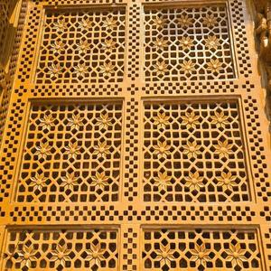 Decorative Hand Carved Geometric Floral Phool <b>Panel</b> in Jaisalmer Sandstone for <b>Window</b> Partition Balcony Temple Architecture - Product Image 2