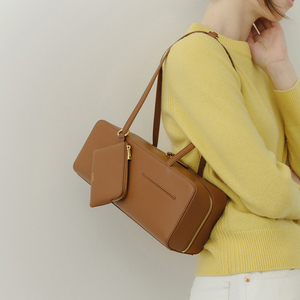 2024 estilo coreano personalizado de alta calidad suave PU <span class=keywords><strong>bolso</strong></span> de cuero axila <span class=keywords><strong>bolso</strong></span> de hombro de moda y monedero pequeño para mujer - Product Image 6