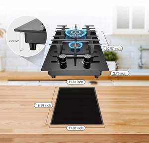 Estufa de <span class=keywords><strong>Gas</strong></span> Propano de 2 Quemadores, Superficie de Vidrio Templado, Protección con Termocople, Estufa de <span class=keywords><strong>Gas</strong></span> de Doble Combustible (LPG/NG) - Product Image 5