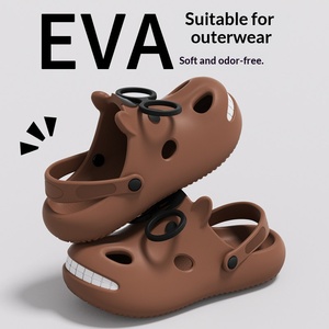 Funny Horse Pattern Couple <b>Clogs</b>, EVA Non-slip Wear-resistant Sandals, Outdoor Beach <b>Slippers</b> for Summer Men Women - Product Image 3