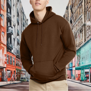 Sudadera con Capucha Deportiva para Hombre, 100% Algodón, Estilo Informal, con Cordón Ajustable, para Invierno - Product Image 2